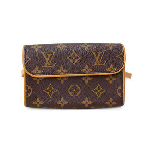 Louis Vuitton Monogram Leather Brown Pochette Florentine Waist Pouch